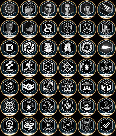 Ingress medals collection